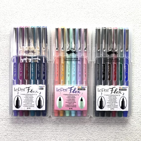 Brushpens LePen Flex 6er Set Jewel im Etui – Bild 3