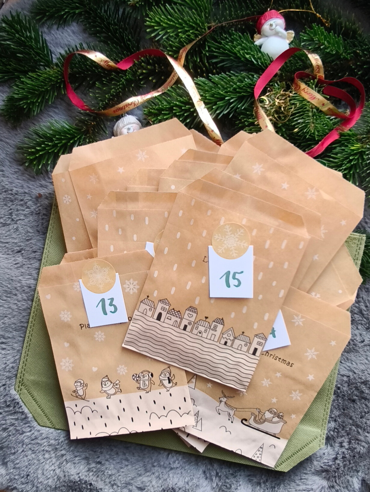 Tüchtelkalender – kreativer Adventskalender 24 Türchen